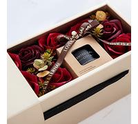 Valentines Day Gifts for Women, Artificial Rose Flower gift with Scented Candle,Eternal Rose Flower for Women Wife Mum Grandma Girlfriend on Birthday Anniversary Valentines Christmas (Red Rose)