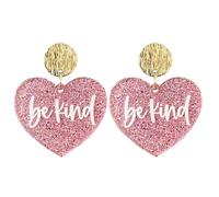 Valentine's Day Glitter Red Bow Dangle Earrings for Women, Assorted Romantic Designs Festive Statement Jewelry for Valentine’s Day, Gifts & Daily Wear, M, Acrylic, No Gemstone