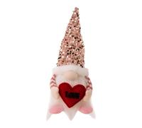 Valentine's Day Gnome Mother's Day Gnome Valentine's Collection Dolls For Home Decoration Handmade Plush Decorations Mother's Party Supplies Moments Christmas Ornament (A, One Size)