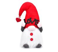 Valentines Day Gnome Plush Scandinavian Tomte Elf Decorations LED Light Ornaments Swedish Tomte Dwarf Figurines