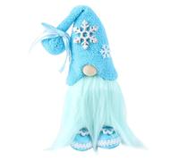 Valentine's Day Gnomes plush- 8x10x28cm Faceless, plushFabric Cotton Stuffed Scandinavian Tomte, Handmade Toy with Blue Conical Snowflake Hat | Christmas Wedding Table Shelf Decor plushDo