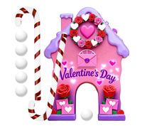 Valentine's Day Golf Game,Portable Valentine's Day Indoor Activity | Small Golf Course With Golf Balls And Golf Clubs | For Golfers Couples Family Party Home