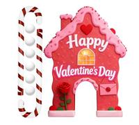 Valentine's Day Golf Game Set,Portable Valentine's Day Indoor Activity,Indoor Golf Course with Clubs and Balls - for Couples Men Women Golfers Family Holiday Party