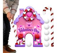 Valentine's Day Golf Game Set - Valentines Indoor Game - Holiday Golf Course with Club & Balls,for Golfers Couples Family Party Home