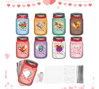 Valentine's Day Greeting Cards - Heart Candy Postcards | Greeting Card for Heart Candy Design, DIY Jar Design, Cute Holy Exchange Cardess