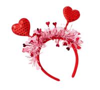Valentines Day Headband for Woman with Sequins Heart Delicate Headbands Slip Headbands Sweet Girls Prom Supplies