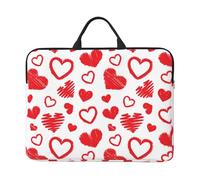 Valentines Day Heart, 14 Inch Laptop Sleeve, Notebook Bag Laptop Case Sleeve Briefcase with Handle