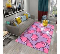 Valentine'S Day Heart Area Rug Soft 3D 80 X 160 Cm Printed Floor Mat Polyester Material Non-Slip Carpet Easy Clean For Bedroom Hall Kitchen Living Room Kids Room Doormat Carpet -73159511669