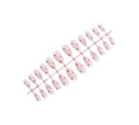 Valentine's Day Heart False Nails 24 Pieces Press On Acrylic Art Manicure Decoration For Women Nail Decoration