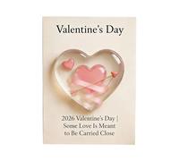 Valentine's Day Heart Hug Romantic Small Heart Keepsake | Encouragement And Hug Cards For Couples In Love To Her Him Mom Girlfriend Boyfriend Wedding Birthday New Year Party