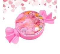 Valentine's Day Heart Shaped Storage Box - Bowknot Candy Jar and Acrylic Jewelry Box for Candy Chocolate, Love Letters and Souvenirs | Gift For Partner Friend Child Birthday Holiday
