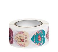 Valentines Day Heart Stickers - 500 Self Adhesive Decorative, Craft Decal Roll | Fun Card Envelope Sealing Embellishments Set for Wedding Party Scrapbooking DIY Arts Crafts Activities