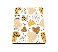 Valentine's Day Hearts A5 Notebook, Pu Leather Notebooks, Lined Paper Ring Bound Notebook A5 180Pages/90Sheets, Notepads for Dairy, Writing Book for Study, Journaling Supplies Women Man