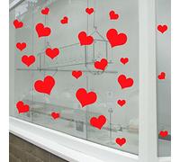 Valentines Day Hearts Wall & Window Stickers Decals Shop Window Display Love Decor Decals Shop New Diy Wall Window Wall Decor Wall Stickers Wall Art Wall Decals Stickers Wall Decal Decals Mural Décor Diy Deco Removable Wall Decals Colorful Stickers