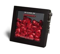 Valentines Day In Case of Present Emergency, Break Glass 3d Gift Box.Fun Novelty Frame for Food/Chocolate/Sweets/Drink/Money/Voucher/Jewellery. Him,Her,Girlfriend,Boyfriend,Fiancé,Husband,Wife,Friend