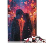 Valentine's Day Kiss Puzzle Unique Home Decor 100% Recycled Cardboard Jigsaw Puzzle for Boy Or Girl 1000pcs (75x50cm)