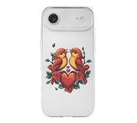 Valentine's Day Love Birds Phone Case Shockproof Protective Case Phone Shell Cover Compatible with iPhone 17/Air/Pro/Pro Max