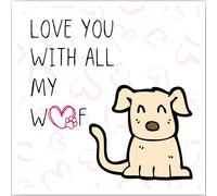 Valentines Day Love Card Anniversary Birthday Her Him Girlfriend Boyfriend Wife Husband Partner Couple Romantic Cute Sweetheart Note Unique Heartfelt Gift Message14x14 cm