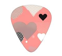 Valentine'S Day Love Fashion Colour Guitar Picks 12 Pack, For Acoustic Guitar Electric Guitar Ukulele