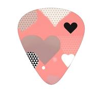 Valentine's Day Love guitar pick set, 3 different thicknesses, 12 pieces for a variety of instruments