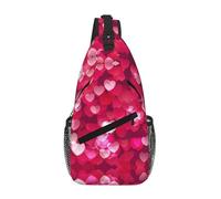 Valentine's Day Love Heart Crossbody Sling Bag Crossbody Shoulder Chest Bag Shoulder Strap Waist Fanny Pack Men Women