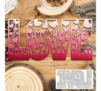 Valentine's Day Love Heart Metal Die Cuts,Spring Sunflower Frame Leaf Cutting Dies Cut Stencils for DIY Scrapbooking Album Decorative Embossing Paper Dies for Card Making