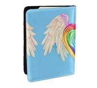 Valentine's Day Love Heart Print Passport Holder Cover Wallet Passport Cover, Passport Wallet Case for Cards and Documents