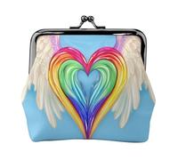 Valentine's Day Love Heart Print Versatile Coin Purse Exquisite Mini Wallet Cute Change Pouch for Any Occasion