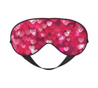 Valentine's Day Love Heart Sleep Eye Mas Updated Design Light Blocking Night Eye Blinder Men Women Shift Work Travel