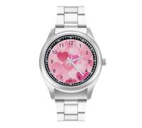 Valentine's Day Love Hearts Minimalist Men's Wrist Watches Alloy Analogue Quartz Watch Fashion Accessories