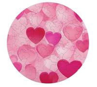 Valentine's Day Love Hearts Wooden Jigsaw Puzzles for Adults Brain-Teasing Game Idea Puzzle Gift for Unisex