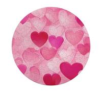 Valentine's Day Love Hearts Wooden Jigsaw Puzzles for Adults Brain-Teasing Game Idea Puzzle Gift for Unisex