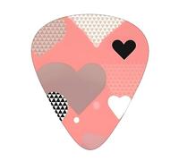 Valentine'S Day Love Multi-Thickness Guitar Pick Set 12 Pieces Clear Tone Comfortable Feel Strong Wear Resistance And Toughness Comes With Transparent Box
