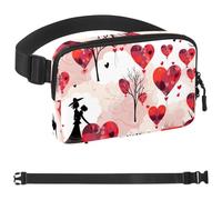 Valentine's Day Love Tree-287 Belt Bag for Men and Women Fanny Pack,Belt Bag with Adjustable Strap,Fashion Crossbody Everywhere Belt Bag for Travel Outdoors Running Hiking, Multicolor,