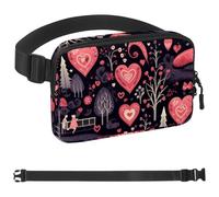 Valentine's Day Love Tree-419 Belt Bag for Men and Women Fanny Pack,Belt Bag with Adjustable Strap,Fashion Crossbody Everywhere Belt Bag for Travel Outdoors Running Hiking, Multicolor,