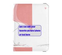 Valentine's Day Lover Simple Line customize Leather Passport and Vaccine Card Holder Combo Passport Case Passport Cover Holder Wallet Case Ultra Slim, Valentine's Day Lover simple Line, One Size