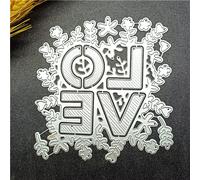 Valentine's Day Made with Love Metal Die Cuts,for DIY Scrapbooking Album Decorative Embossing Paper Dies for Card Making，snowflake
