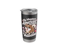 Valentine's Day Miniature American Shepherd MAS Stainless Steel Insulated Tumbler