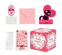 Valentines Day Money Box - Lightweight Pull Out Decoration, Romantic Money Storage Box | Ideal for Home Living Room Holiday Events Shop Festivals Celebrations Birthday