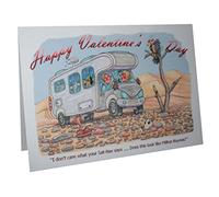 Valentine's Day Motorhome Humour Cartoon A5 Funny Blank Greeting Card by Armand Foster