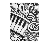 Valentine's Day Music Patterns Safari Leather Passport Card Holder Cover Combo Passport Wallet Passport Holder Combo with Vaccine Card Slot Waterproof, valentine's day music patterns safari, One Size