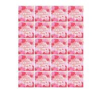 Valentines Day Napkins - 33x33cm Dinner Hand Towels Love Napkin - 20-Count Happy Valentines Day Holiday Napkin, Novel Design Heart Napkins, Valentine's Table Decor