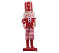 Valentine's Day Nutcracker Soldier 10 Inch Wooden Desktop Decoration | Traditional Classic Figure with Stable Standing Base, Ready to Display on Mantels and Table Surfaces