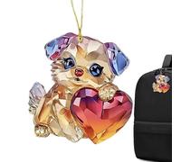 Valentine's Day Ornaments For Trees, Animal Pendants, 2d Tree Decorations With Cute Animals, Small Trailer Keys, Adept Valentine Backpack, Reversing Accessories Women And Ho