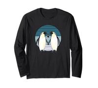 Valentines Day - Penguin Love with Heart Long Sleeve T-Shirt
