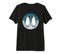 Valentines Day - Penguin Love with Heart Premium T-Shirt