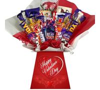 Valentines Day Personalised Chocolate Gift Bouquet Hamper Compatible With MEGA-MIX