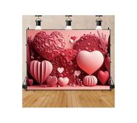 Valentine's Day photography background, romantic love and floral design, suitable for couples, candy and conversation themes 350x230cm