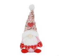 Valentine's Day Plush Doll Pair For Mr and For Mrs Gnome Handmade for Indoor and Outdoor Use to Create a Warm and Loving Ambiance (Mens mens flags)