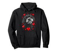Valentine's Day Portuguese Water Dog Pullover Hoodie